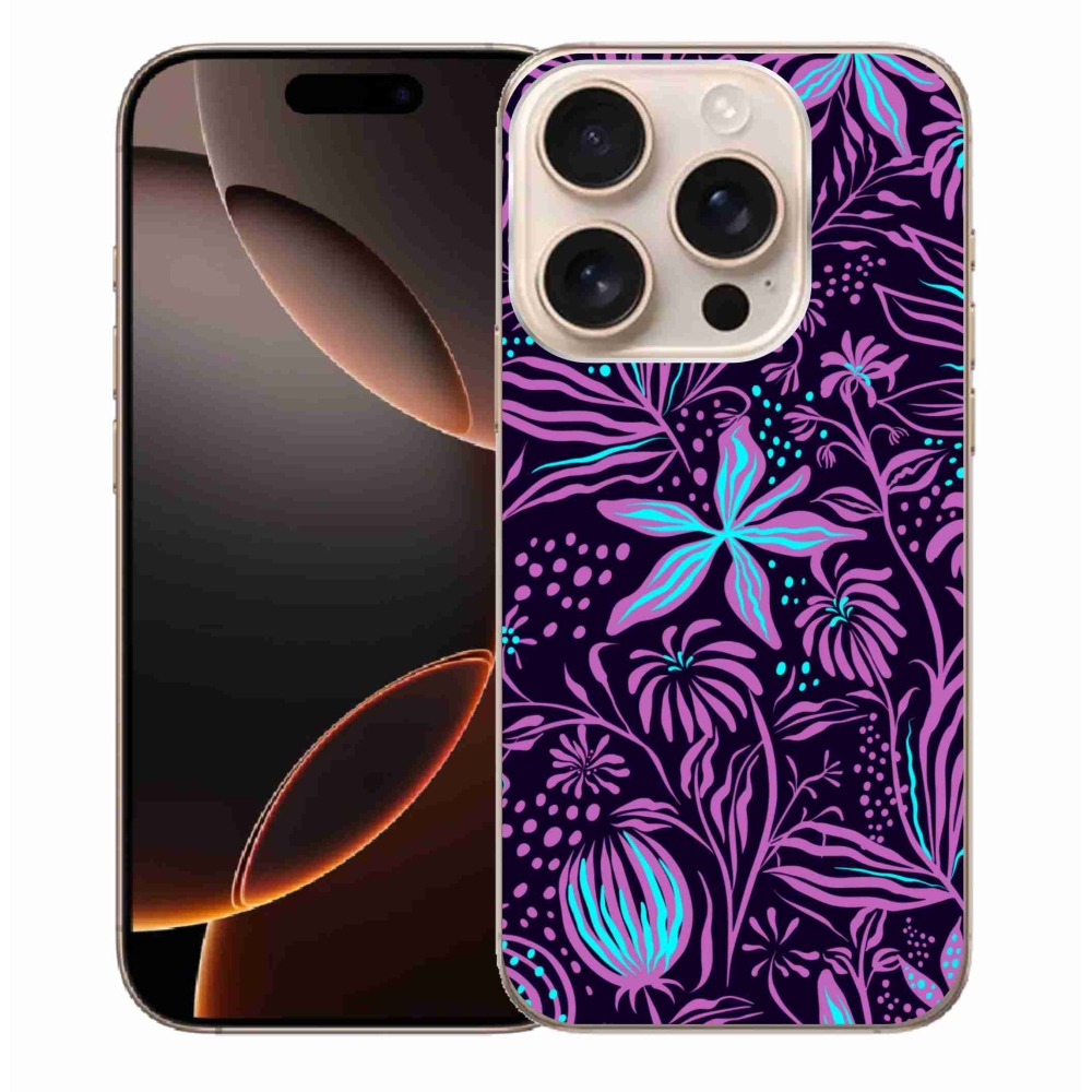 Zselés borítás mmCase iPhone 16 Pro Max készülékhez - virágok 2