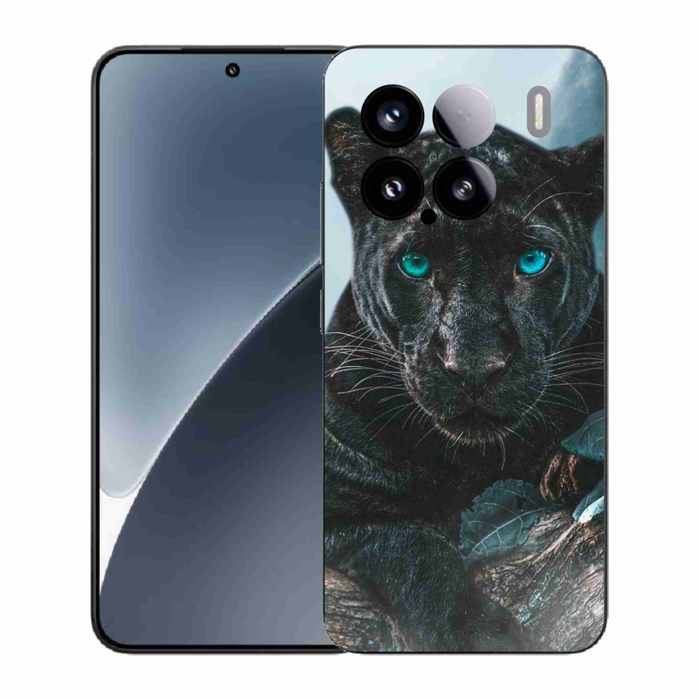 Gél borítás mmCase a Xiaomi 15-öshöz - fekete párduc