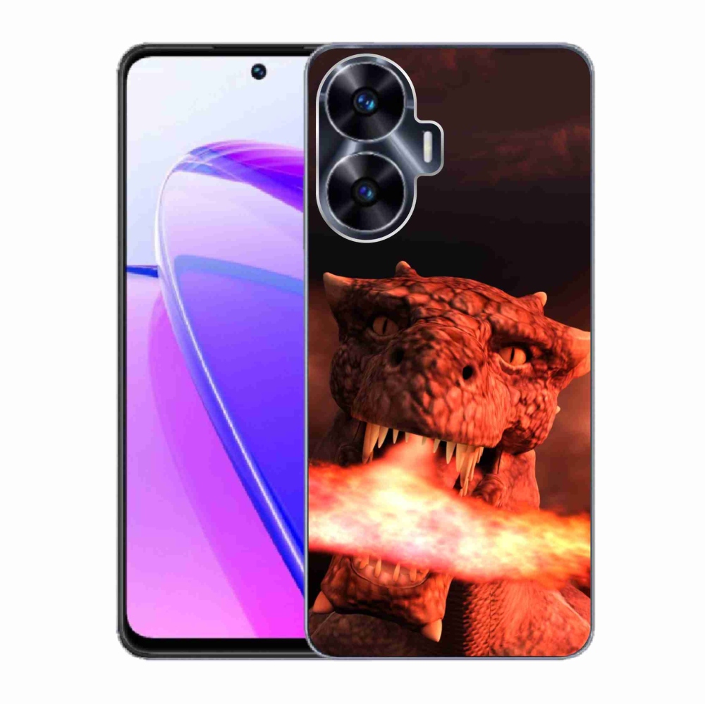 Zselés borítás mmCase a Realme C55 készülékhez - sárkány