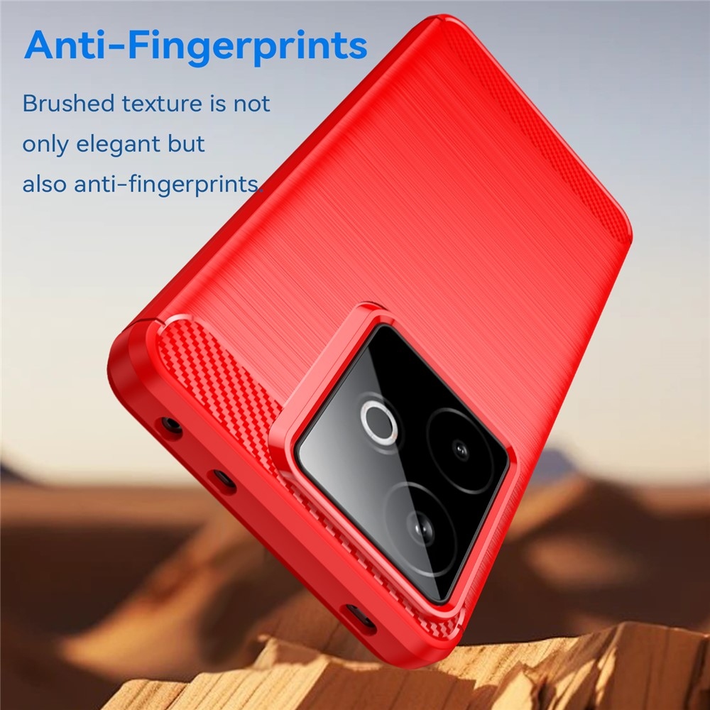 Szénálló zselés tok a Realme GT 7 5G/GT 7T 5G készülékhez - piros