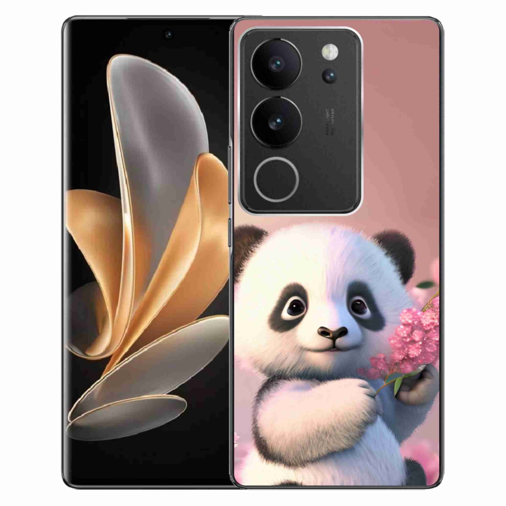 Gél borító mmCase a Vivo V29 5G-hez - aranyos panda