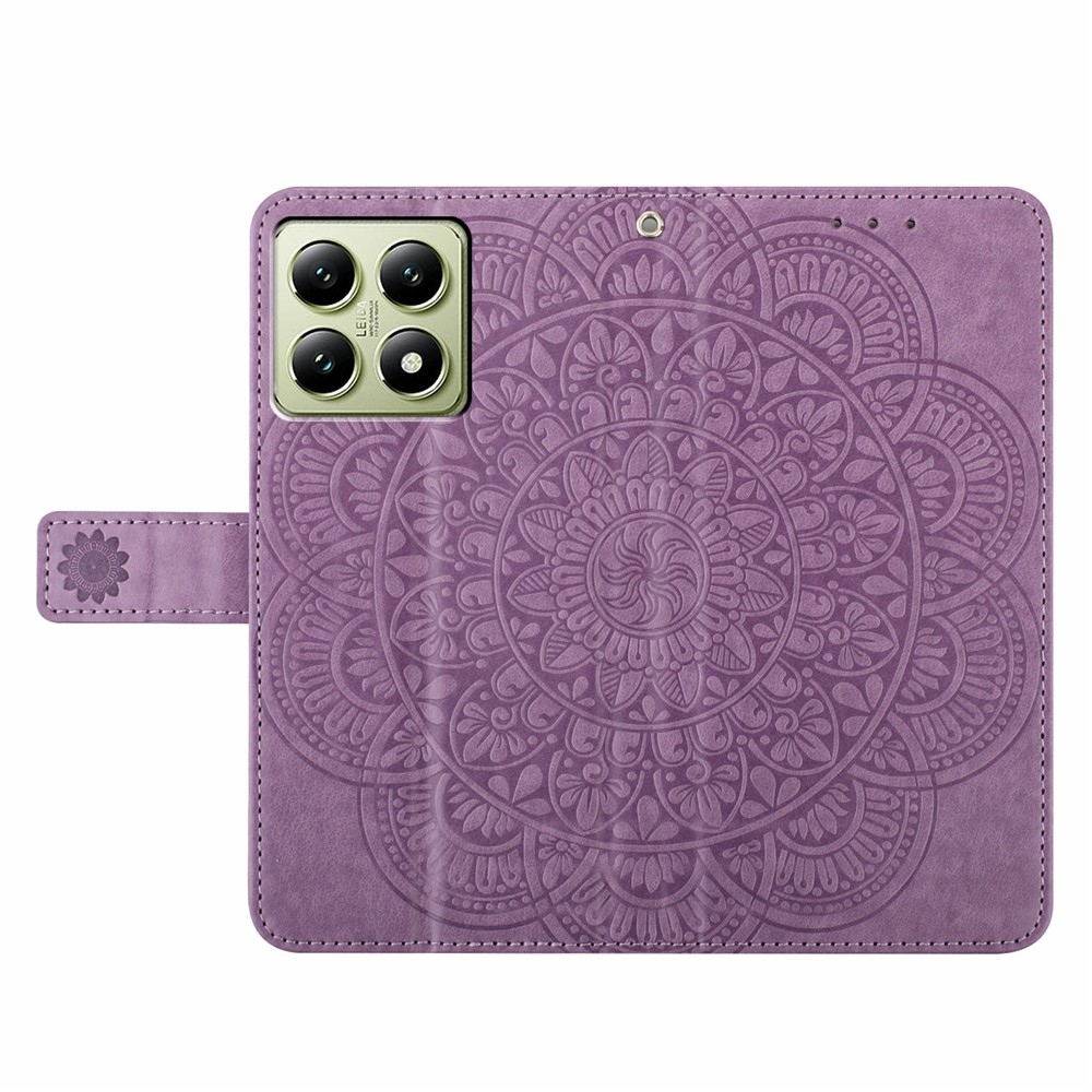 Mandala könyv tok Xiaomi 15T-hez - lila