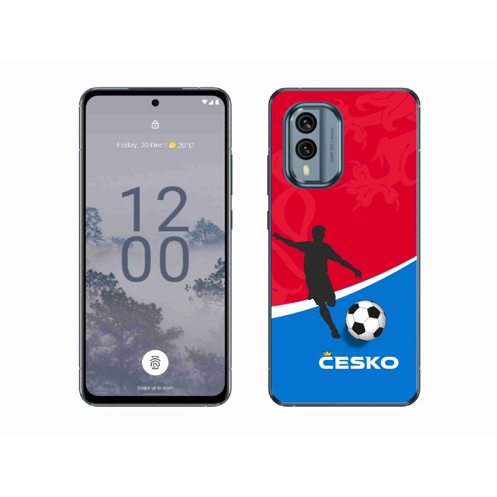 Zselés borítás mmCase a Nokia X30 5G készülékhez - futball Csehország