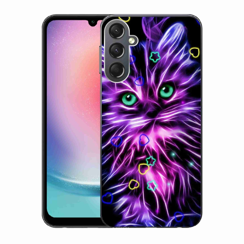 Gél borítás mmCase Samsung Galaxy A24 készülékhez - absztrakt macska