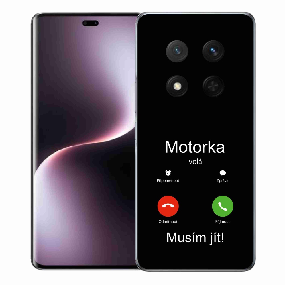 Gél borítás mmCase a Honor Magic 7 Lite 5G-n - motoros hívások fekete háttérrel