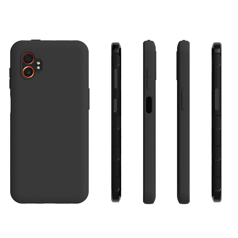 Matt zselés tok Samsung Galaxy Xcover 7 Pro készülékhez - fekete