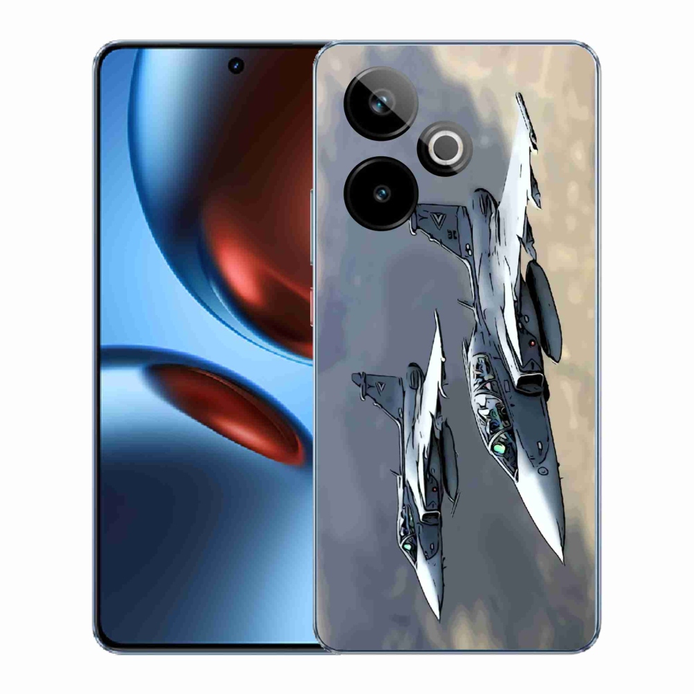 Rugalmas zselés tok mmCase képpel a Realme GT 7 5G/GT 7T 5G számára - vadászrepülők