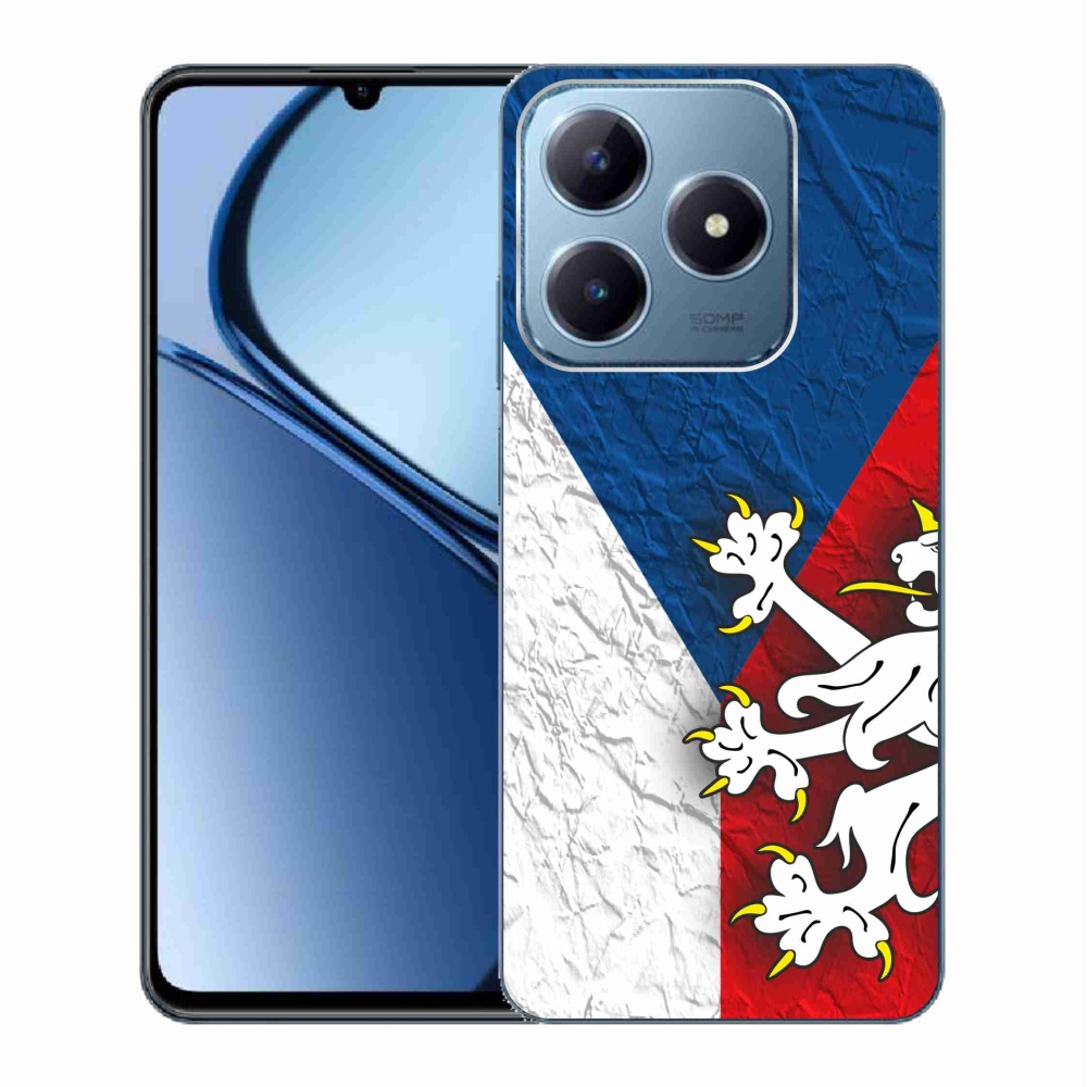 Zselés borító mmCase a Realme C63-hoz - cseh zászló 1