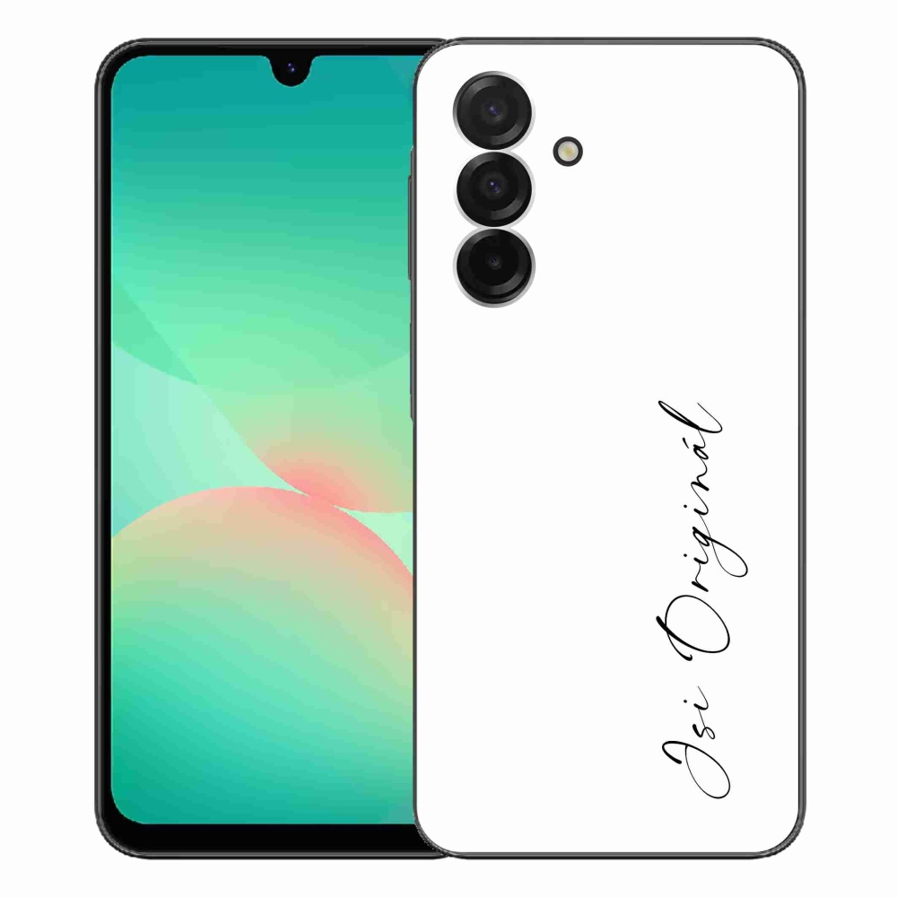 Gél borító mmCase Samsung Galaxy A26 5G - te vagy az eredeti fehér háttér