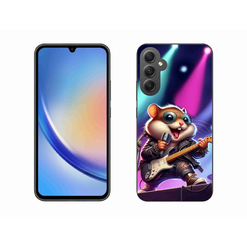 Gél borítás mmCase Samsung Galaxy A34 5G - hamster rockerhez