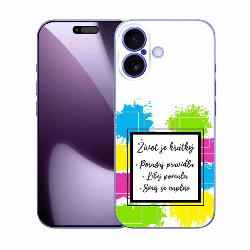 Gél borítás mmCase iPhone 17 - idézem 5 fehér háttér