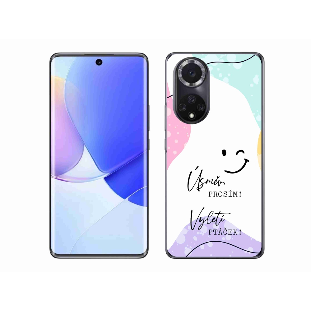 Gél borító mmCase a Huawei Nova 9-hez - vicces szöveg 4 fehér háttérrel