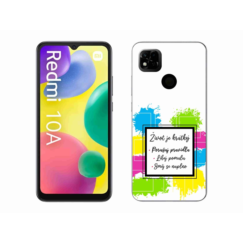 Gél borító mmCase a Xiaomi Redmi 10A számára - idézem 5 fehér háttér