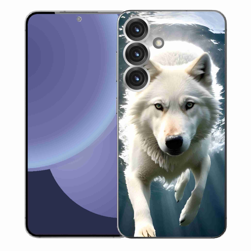 Gél védőhuzat mmCase Samsung Galaxy S25+ - fehér farkas