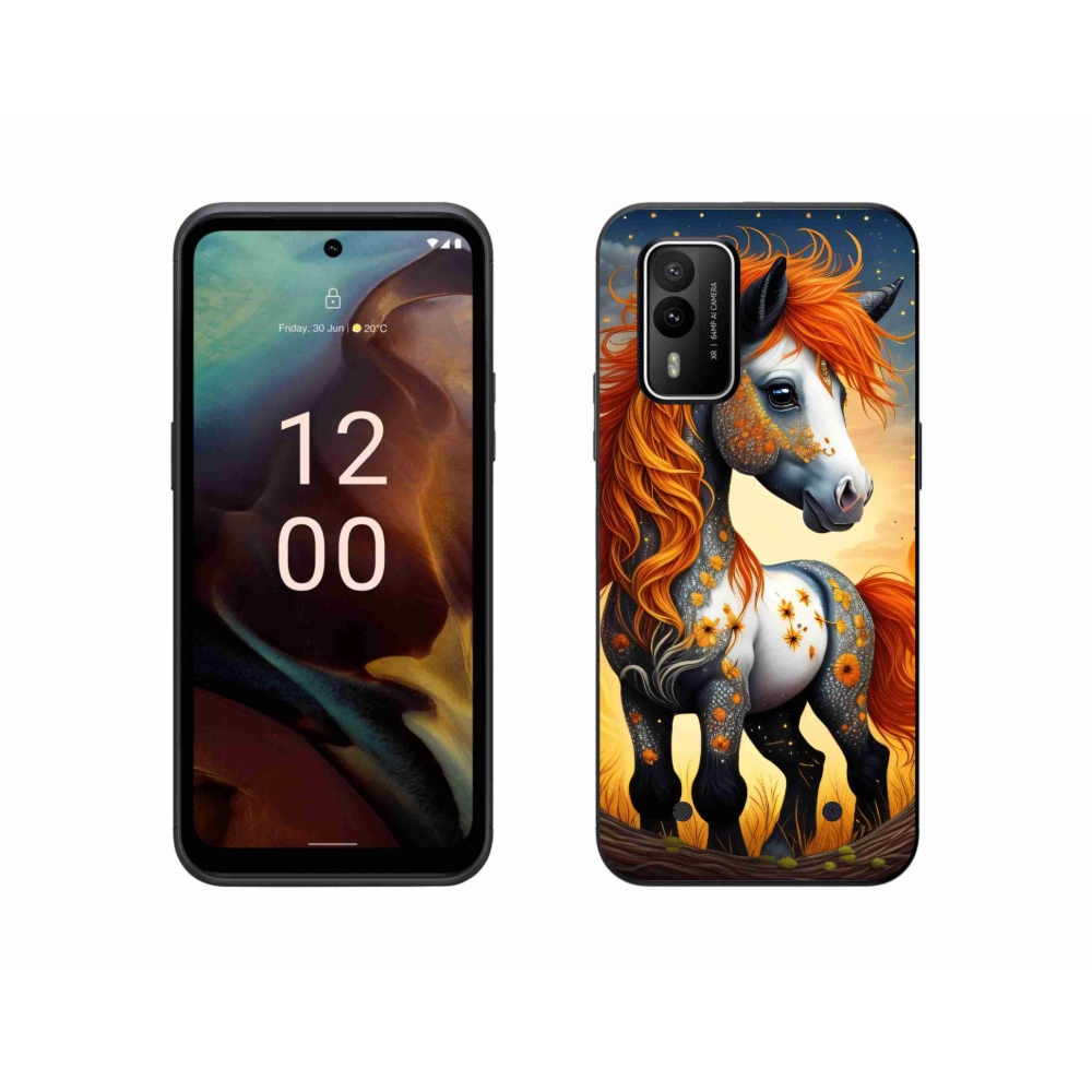 Zselés borítás mmCase a Nokia XR21 készülékhez - színes póni