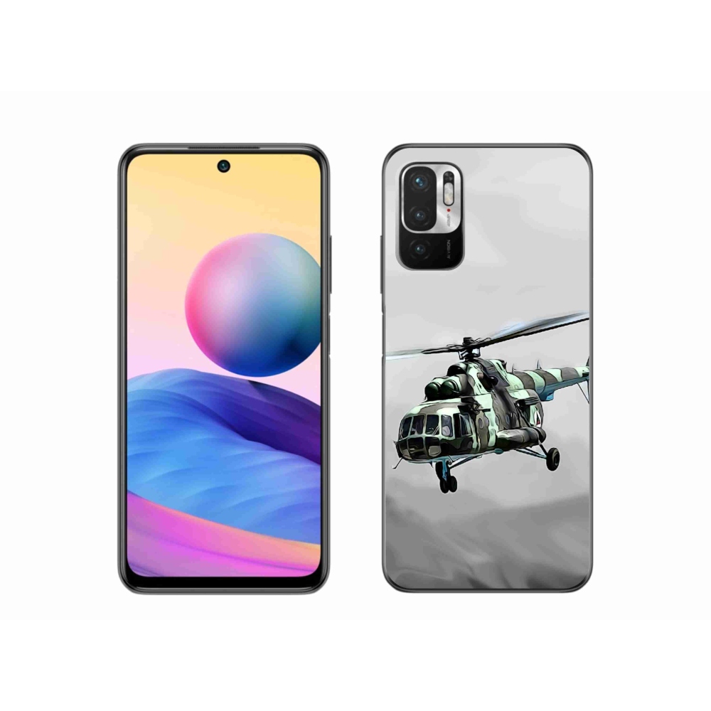 Gél borítás mmCase a Xiaomi Redmi Note 10 5G-hez - katonai helikopter