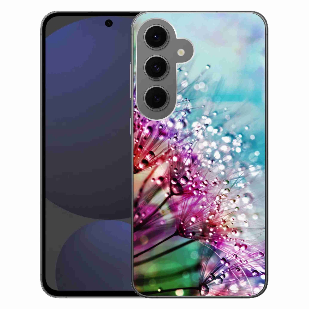 Zselés borítás mmCase Samsung Galaxy S24 FE készülékhez - színes virágok