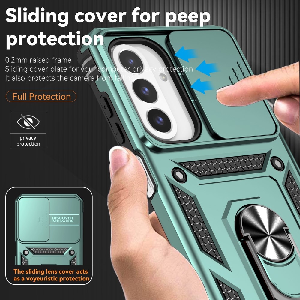 Gyűrűálló borítás Samsung Galaxy A26 5G készülékhez - zöld