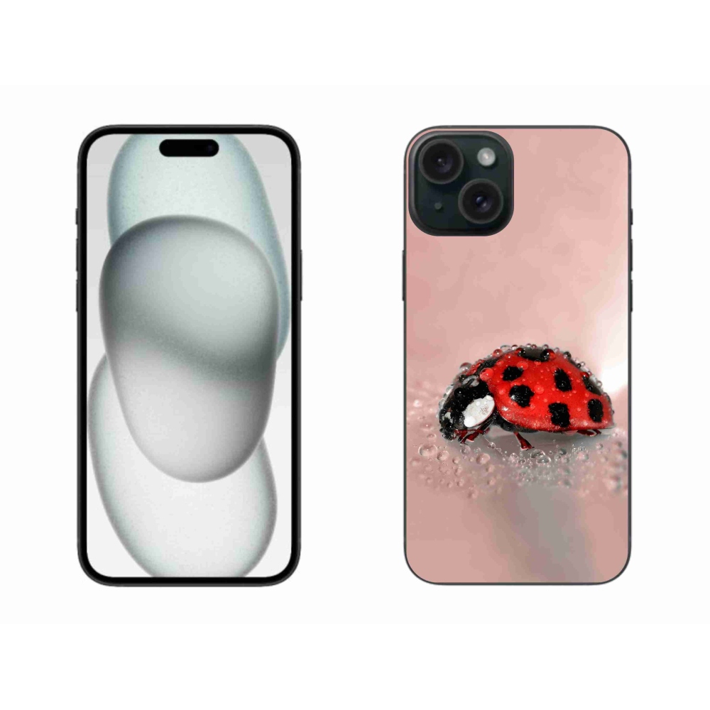 Zselés borítás mmCase iPhone 15 Plus készülékhez - katicabogár