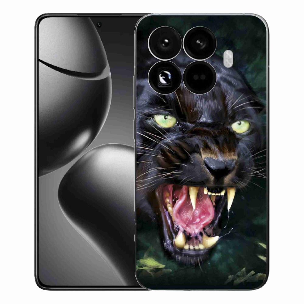 Gél borítás mmCase a Xiaomi 15T Pro számára - dühös fekete párduc