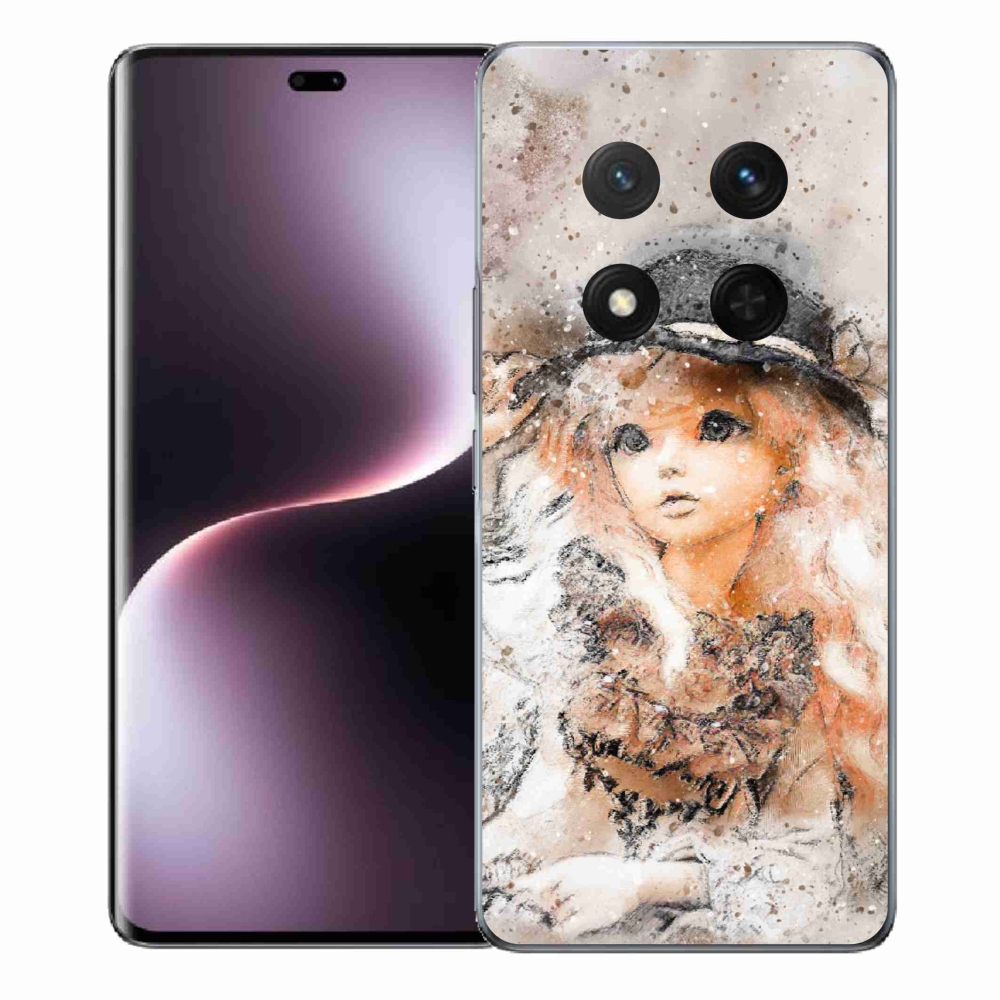 Gél borító mmCase a Honor Magic 7 Lite 5G számára - kalapos lány