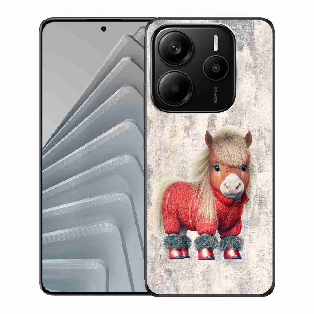 Gél borítás mmCase a Xiaomi Redmi Note 14 5G-hez - póni pulóverben