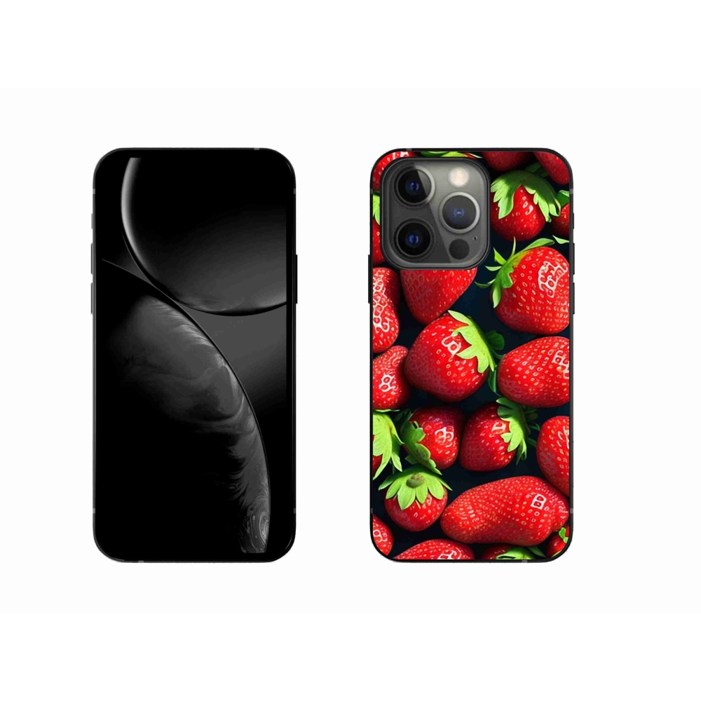 Zselés borítás mmCase iPhone 13 Pro készülékhez - eper