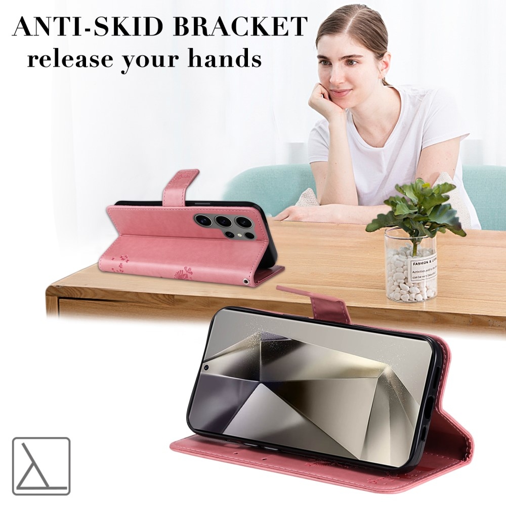 Fák könyve tok Samsung Galaxy S25 Ultra - rózsaszín