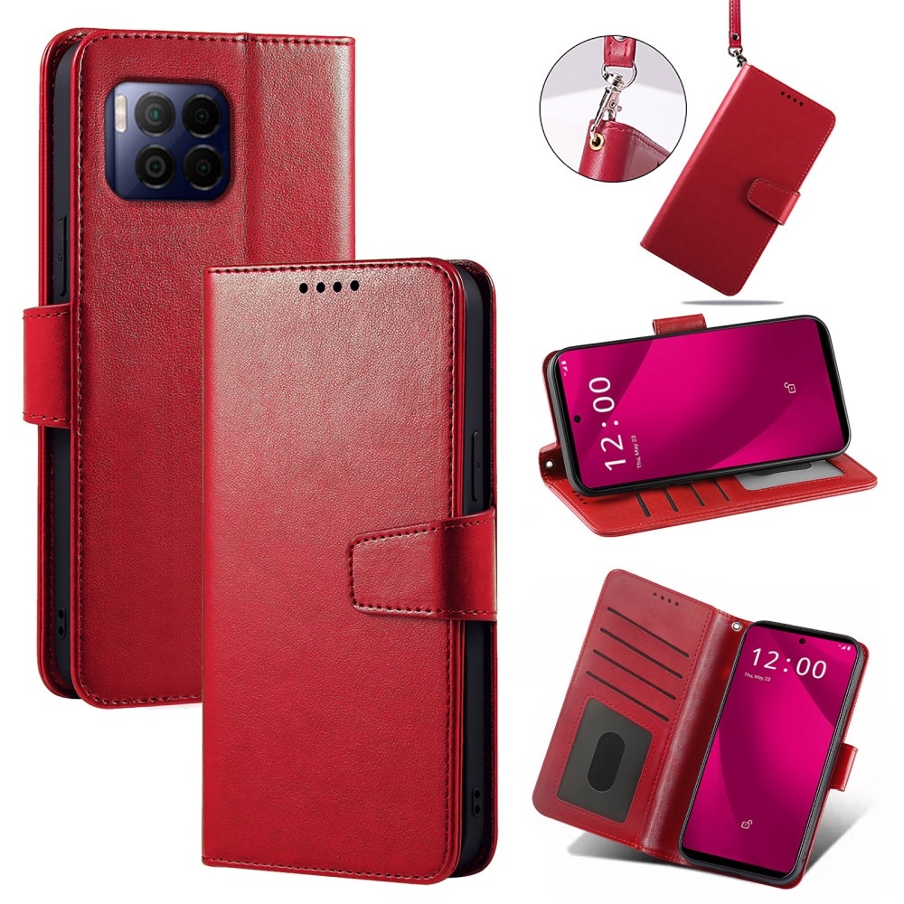 Erős könyves tok a T-Mobile T Phone 2 Pro készülékhez - piros színű