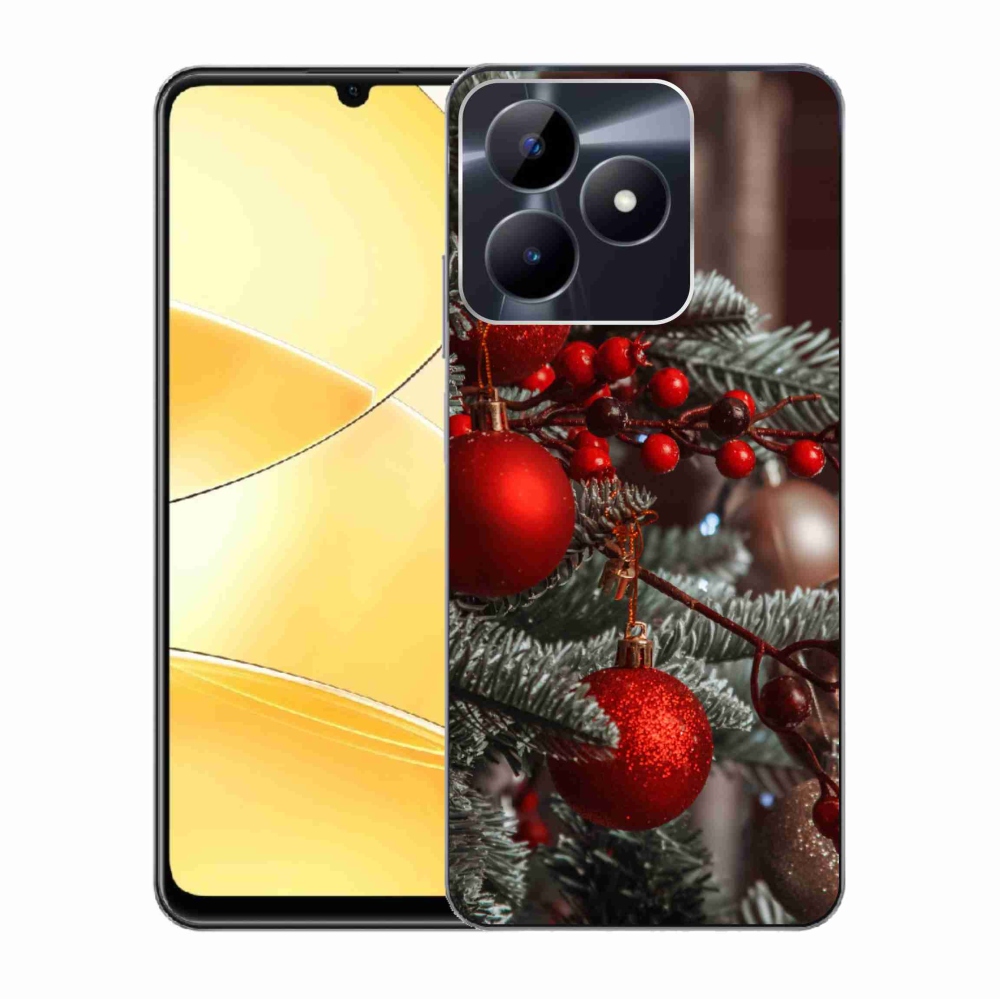 Gél borítás mmCase a Realme C51/C53 készülékhez - karácsonyi dekorációk 2