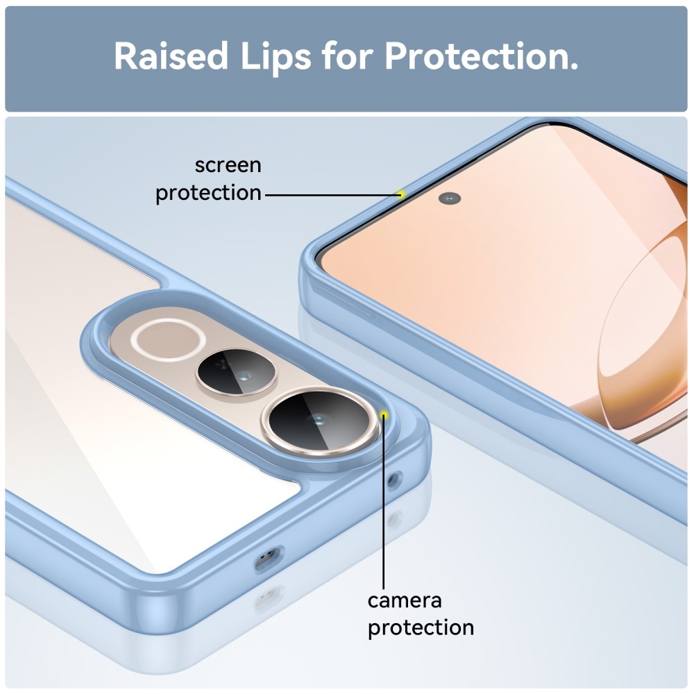 Gél tok fix hátlappal a Vivo V50 Lite 4G/5G készülékhez - kék