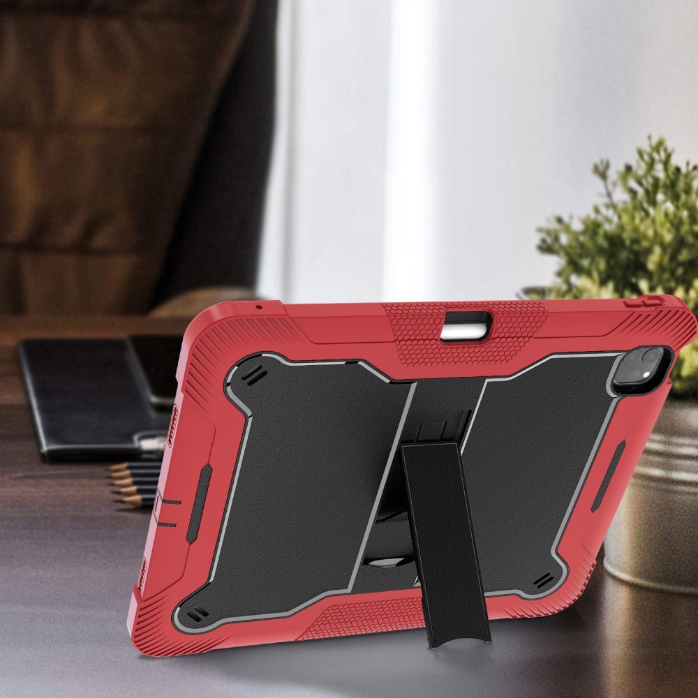 Kick tartós hibrid tok iPad Pro 13 (2024) - Fekete/piros