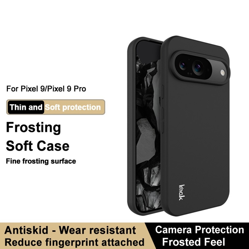 IMK zselés tok Google Pixel 9/9 Pro készülékhez - fekete