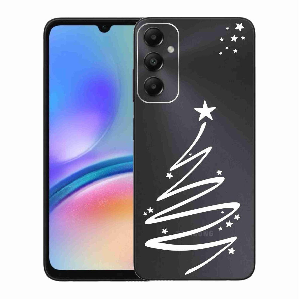 Gél borító mmCase Samsung Galaxy A05s készülékhez - fehér fa átlátszó háttéren