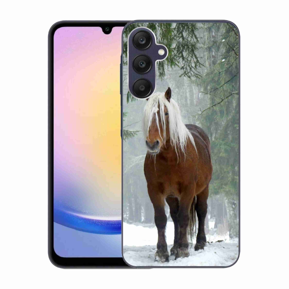 Gél tok mmCase a Samsung Galaxy A25 5G készülékhez - ló az erdőben