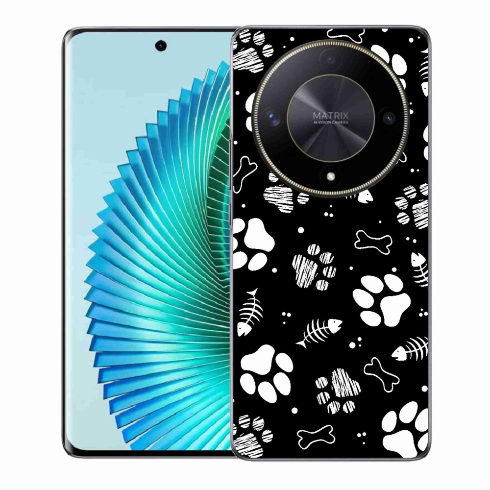 Gél borítás mmCase a Honor Magic 6 Lite 5G számára - kutyamancsok