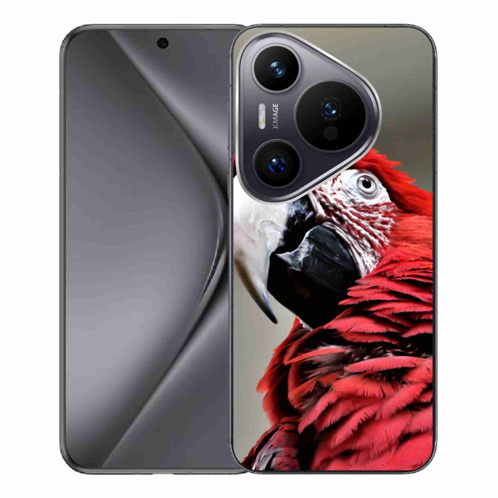 Gél tok mmCase a Huawei Pura 70 Pro készülékhez - papagáj ara piros