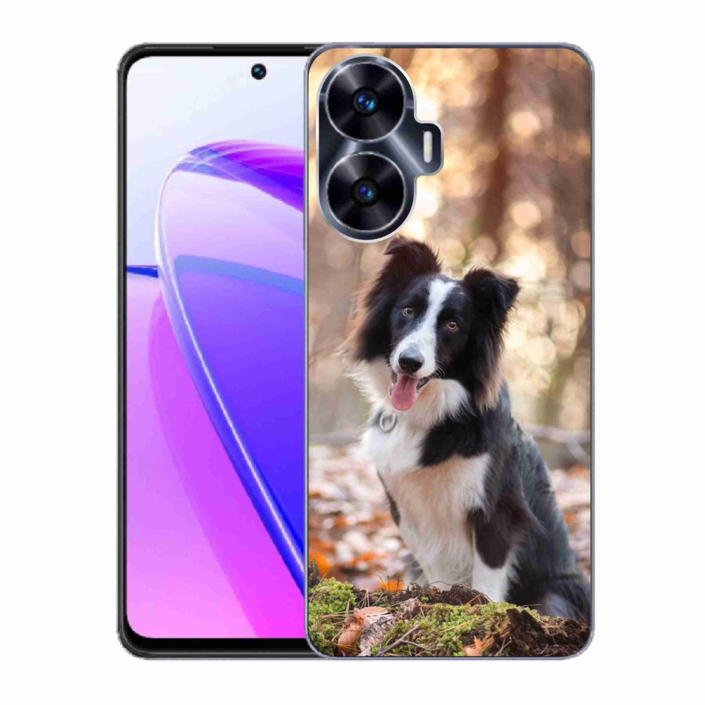 Gél tok mmCase a Realme C55 készülékhez - border collie 1