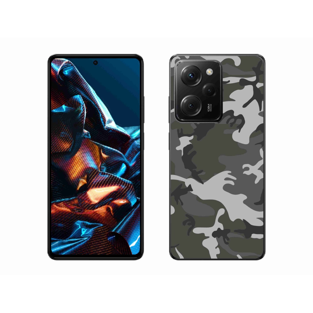 Gél borítás mmCase a Xiaomi Poco X5 Pro 5G számára - álcázó mintázat