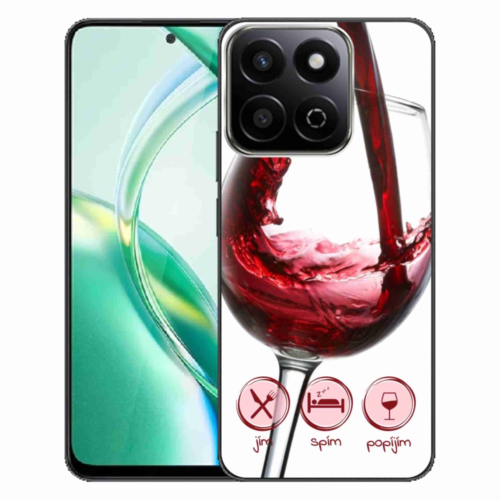 Gél tok mmCase a Honor 200 Smart 5G készülékhez - borospohár piros