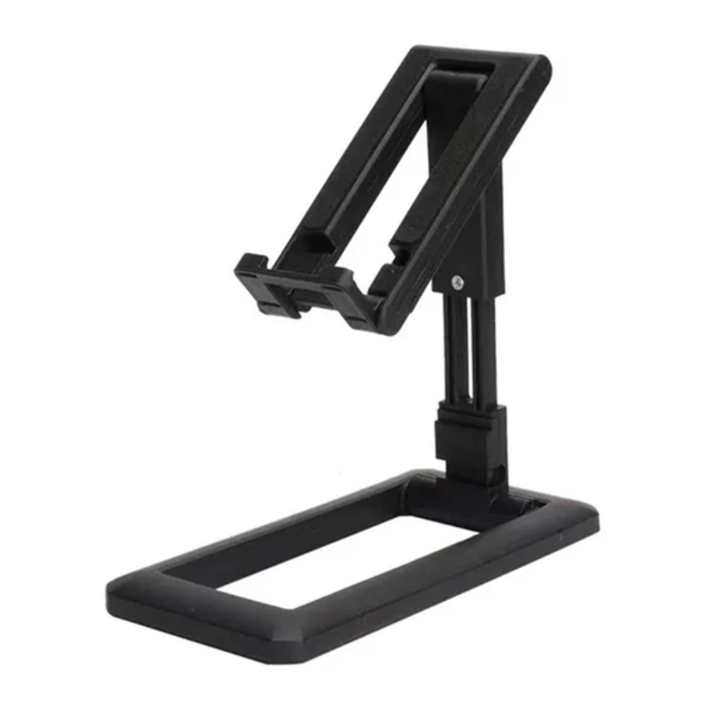 Összecsukható, állítható mobiltelefon állvány - fekete