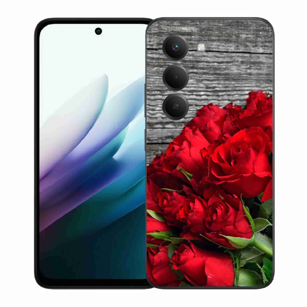 Gél borítás mmCase a Xiaomi Redmi 15 4G/5G (171mm) - vörös rózsa