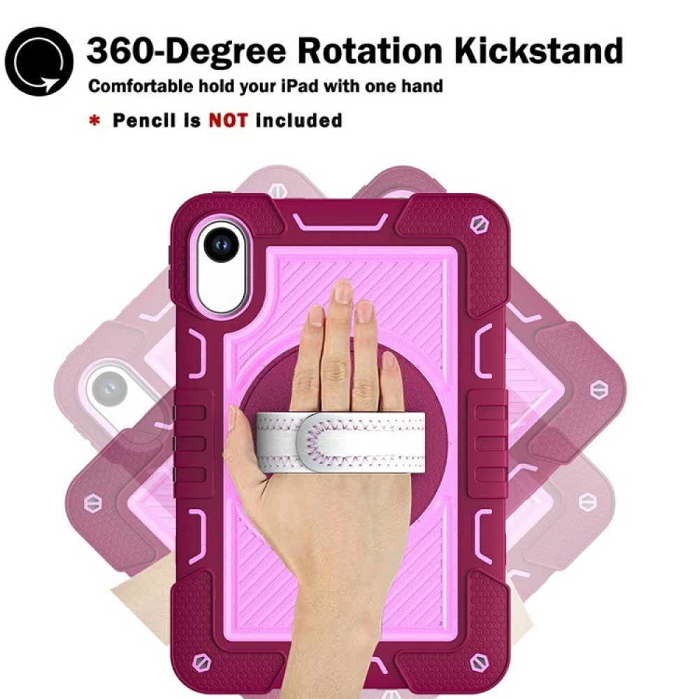 Strape tartós borító kézi fogantyúval és pánttal Xiaomi Redmi Pad 2 - rózsaszín/rózsaszín