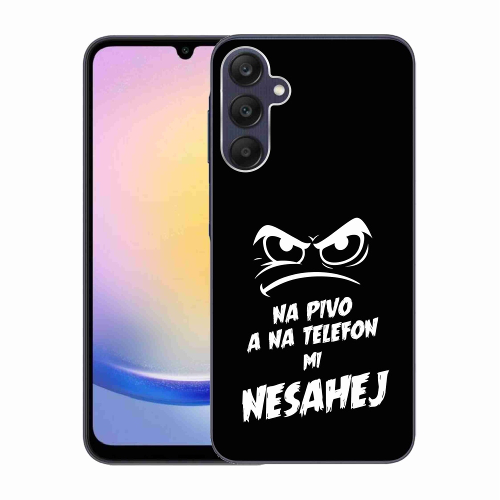 Gél borítás mmCase Samsung Galaxy A25 5G - sör motívum 2 fekete háttérrel