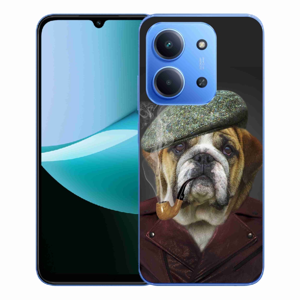 Gél borítás mmCase a Xiaomi Redmi 15C 4G/5G (173mm) - kutya csővel