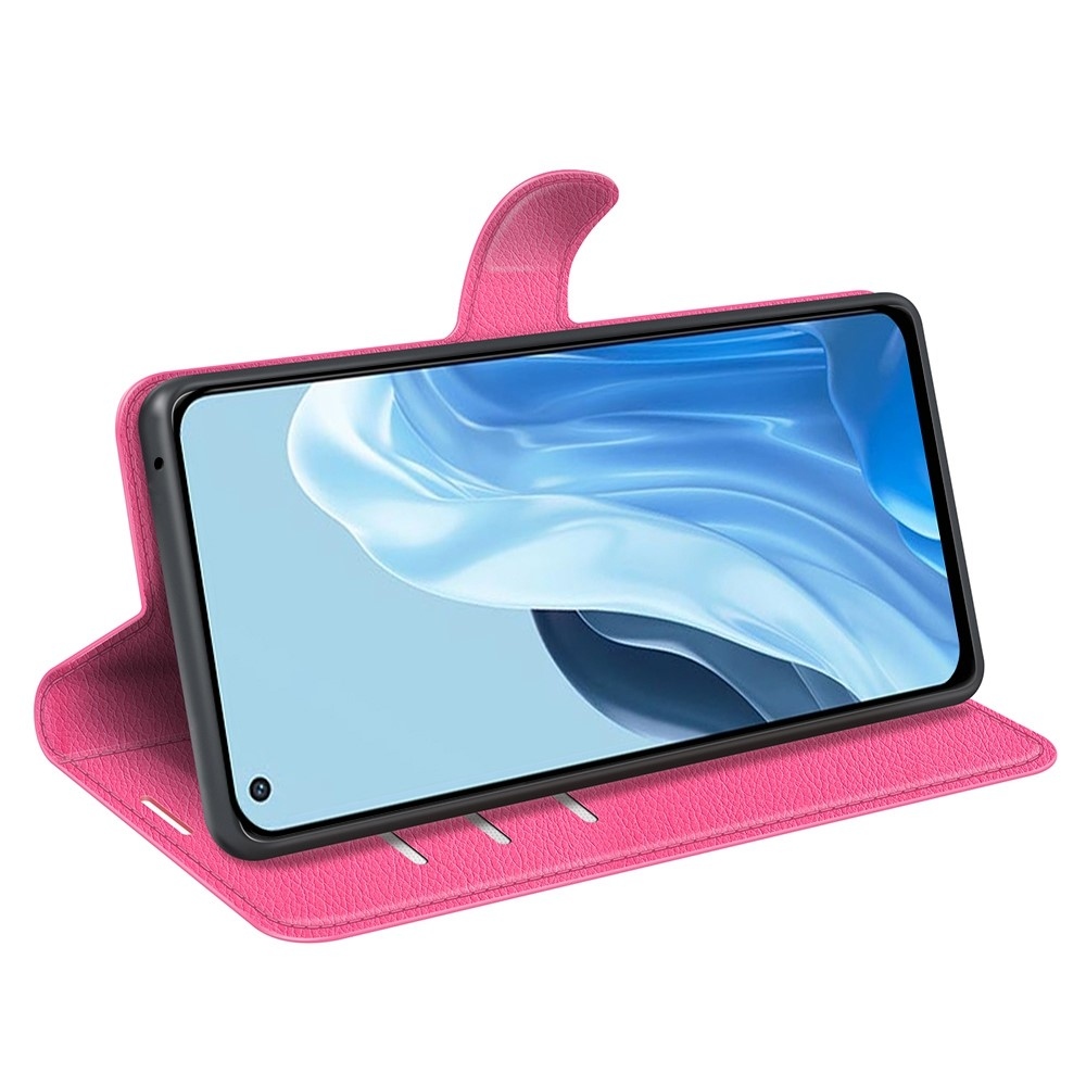 Litchi könyv tok az Oppo Find X5 Lite-hoz - rózsaszínű