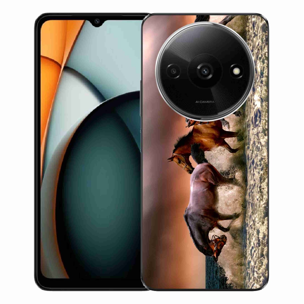 Gél tok mmCase a Xiaomi Redmi A3-hoz - lovak 1