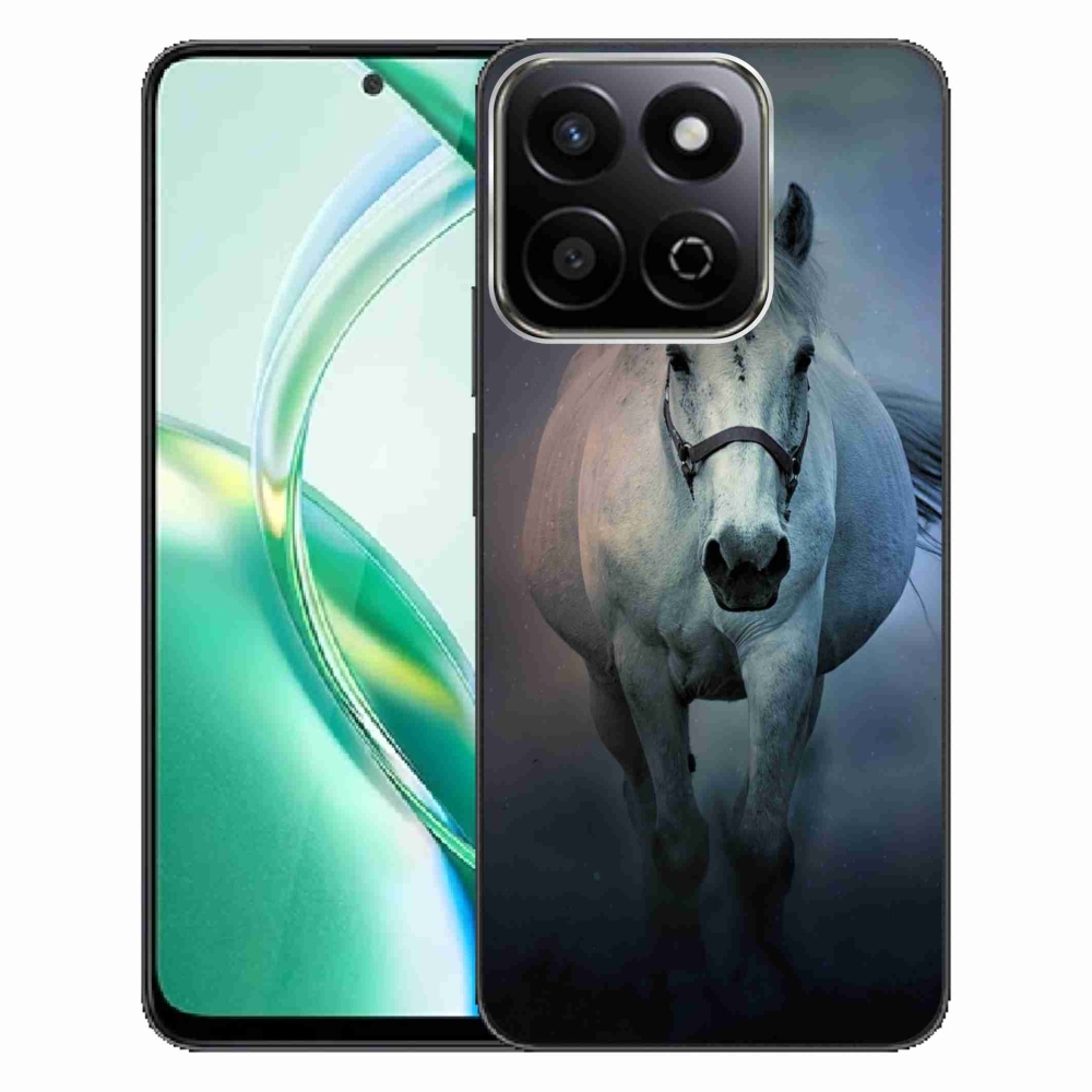 Gél tok mmCase a Honor 200 Smart 5G számára - futó fehér ló
