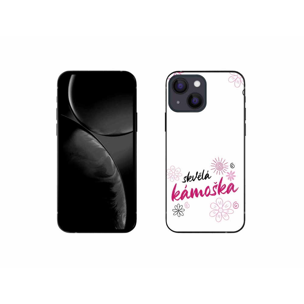 Gél borítás mmCase iPhone 13 mini 5.4 készülékhez - nagyszerű haver fehér háttérrel