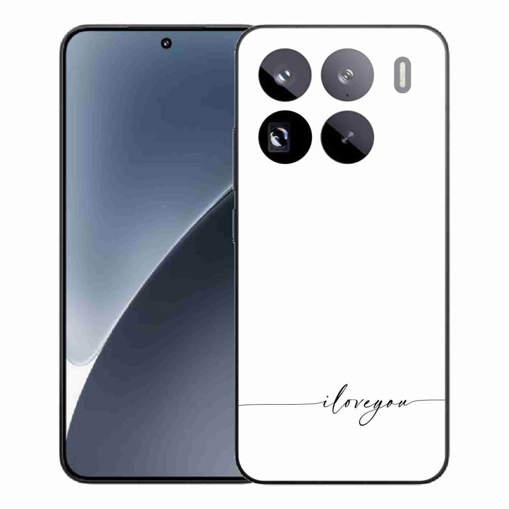 Gél borító mmCase a Xiaomi 15 Pro-hoz - Szeretlek fehér háttérrel